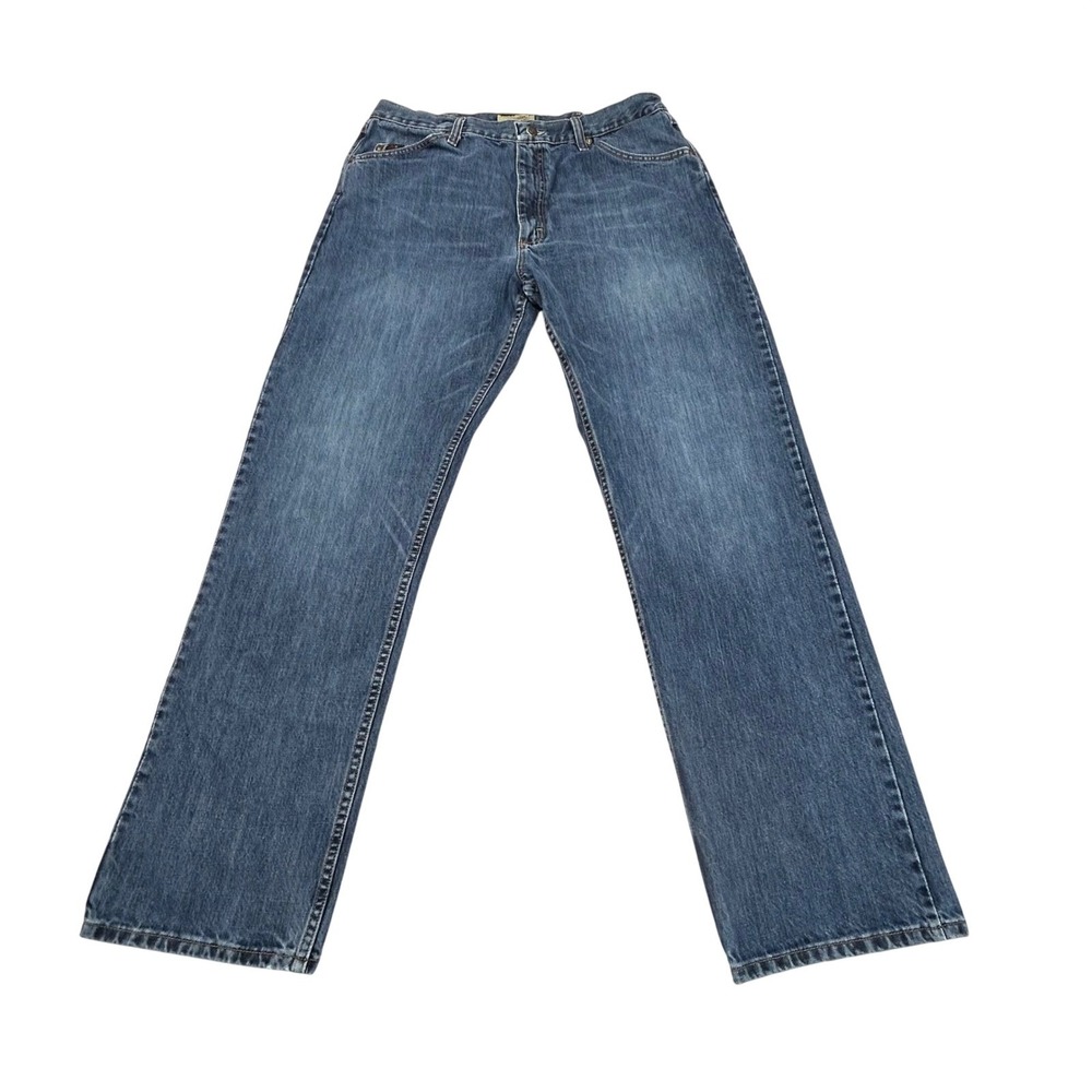 Wrangler 20X Style 01 Competition Jeans Mens 36x34 Straight Leg Blue Denim Rodeo